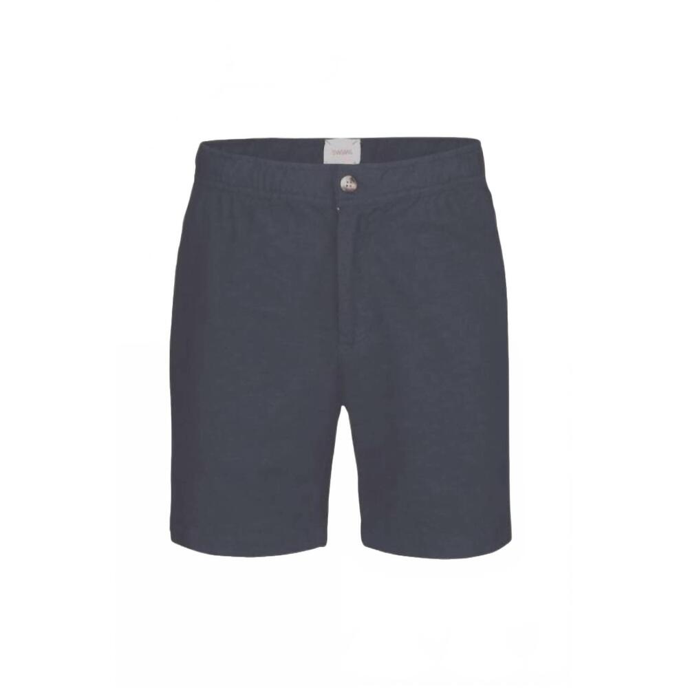 NEW SWIMS men's linen samos shorts in navy